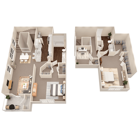Floor plan for 3 beds, 2 baths, 1671 sqft